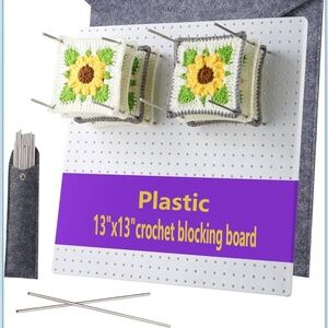 13’’Crochet Blocking Board with 20 Pegs (NEW IN BOX)